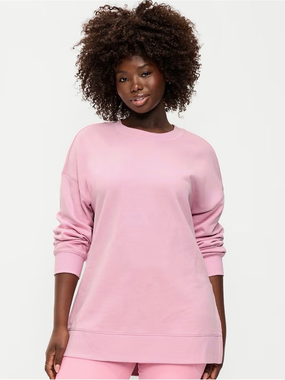 Old Navy Oversized Pink Crewneck Sweatshirt